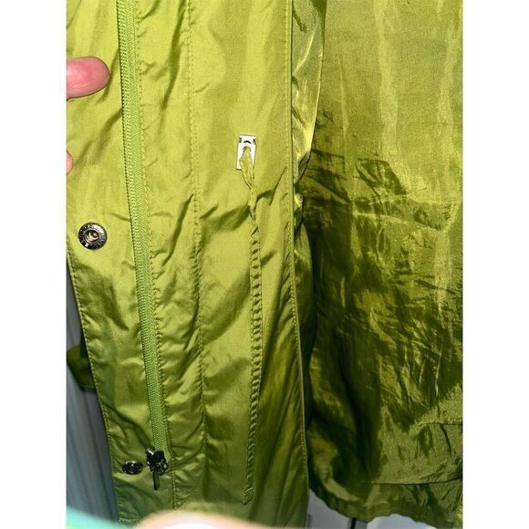 Hilary Radley Women's Green Basic Jacket Size L Snap & Zip Closure - Picture 6 of 8